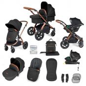 ICKLE BUBBA Stomp Luxe Premium i-Size Travel System - Midnight/Bronze/Tan